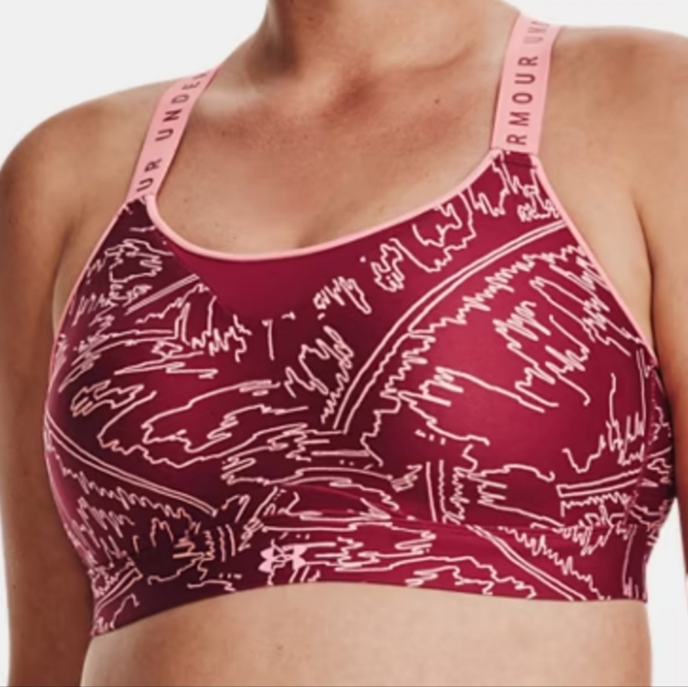 Under Armour Infinity High Print Bra Sports Bra Bralett Size 2x